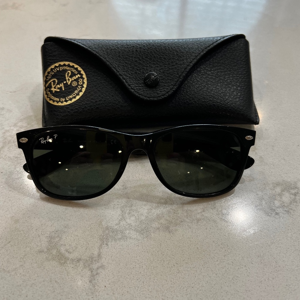 Ray-Ban ORIGINAL WAYFARER CLASSIC black with  Polarized green classic
